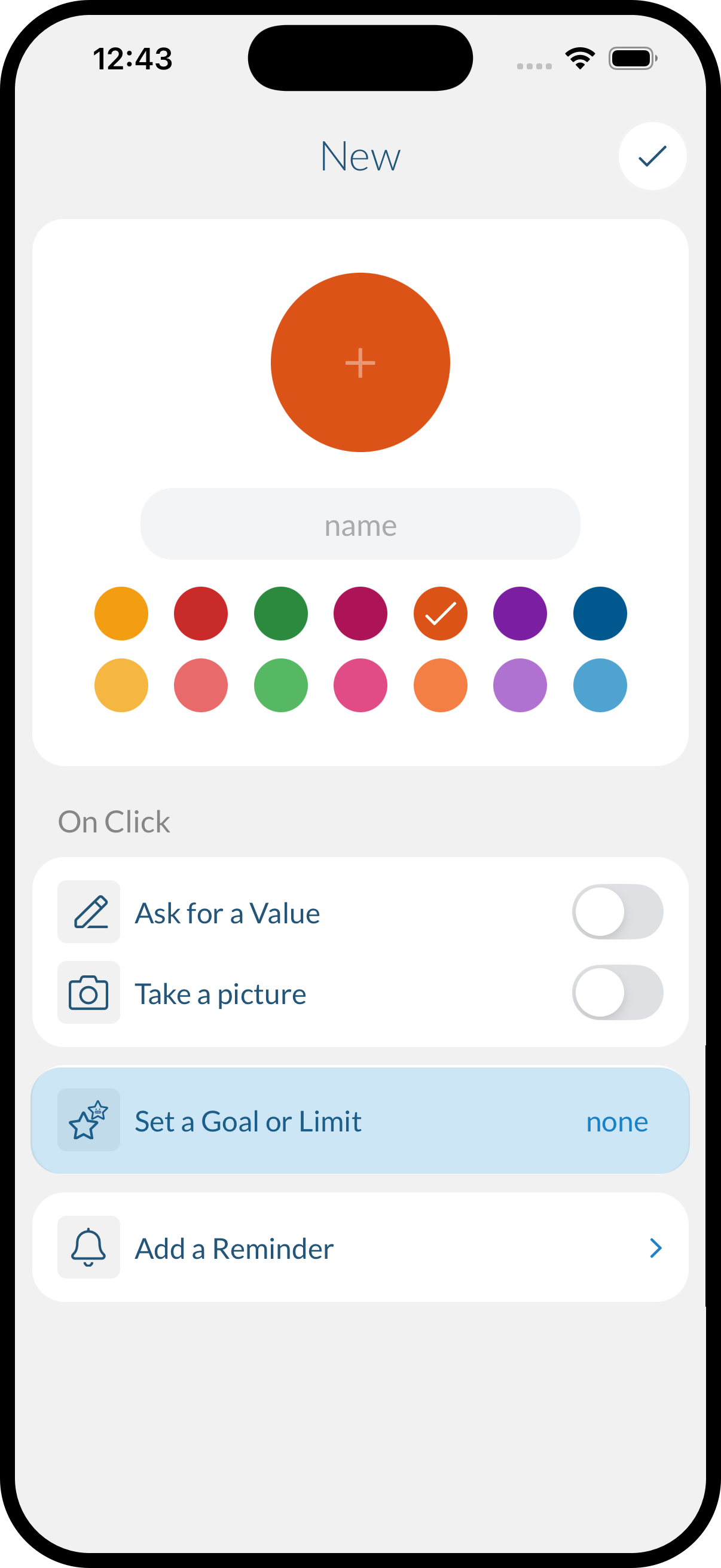 UI Goal Limit