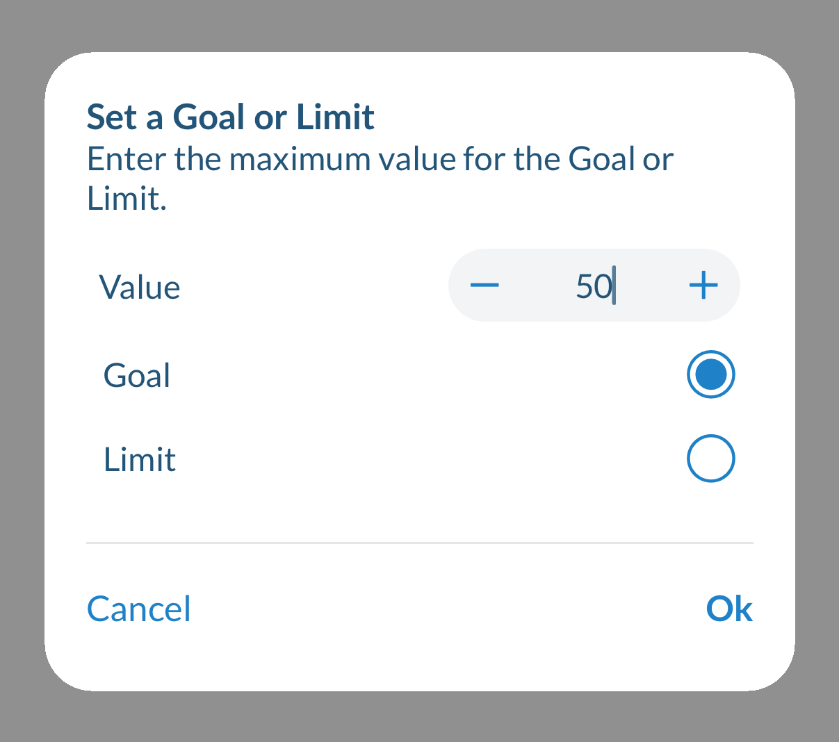 Goal Limit